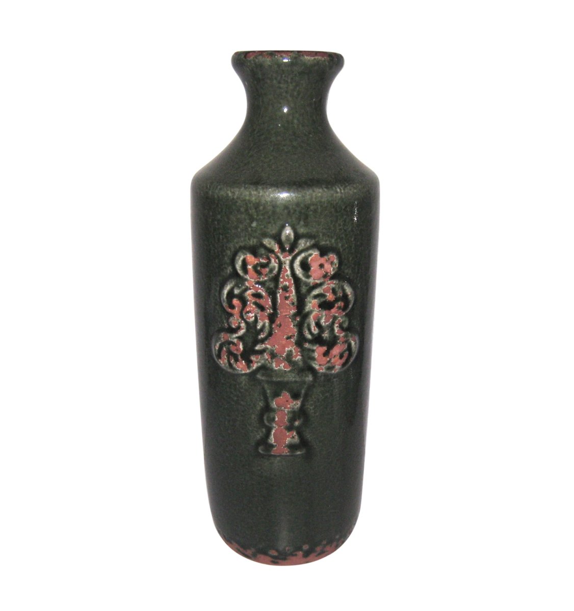 Picture of Jeco HD-HAVS039L 14 in. Ceramic Flower Vase&#44; Green