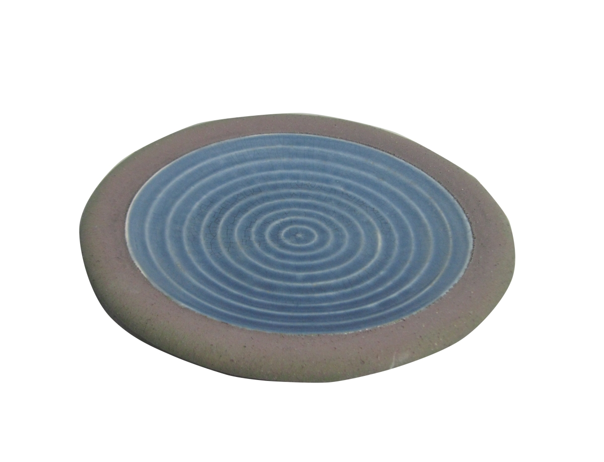 Picture of Jeco HD-HA078 Ceramic Plate, Bule & Brown