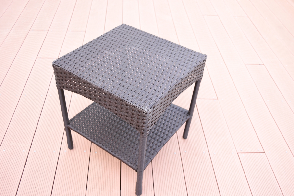 Espresso Resin Clark Wicker Clark Side Table KD