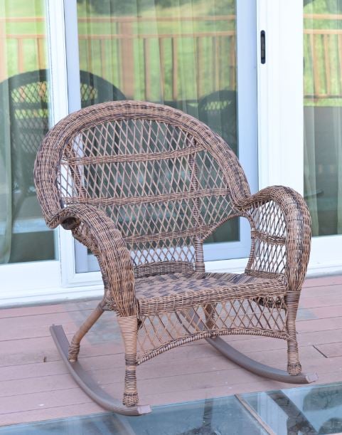 Santa Maria Rocker Wicker Chair, Honey