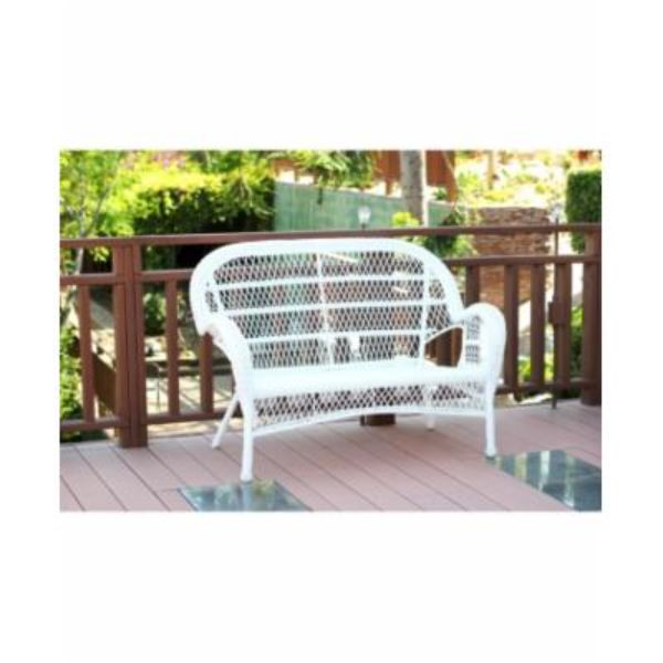 Santa Maria Honey Wicker Patio Love Seat