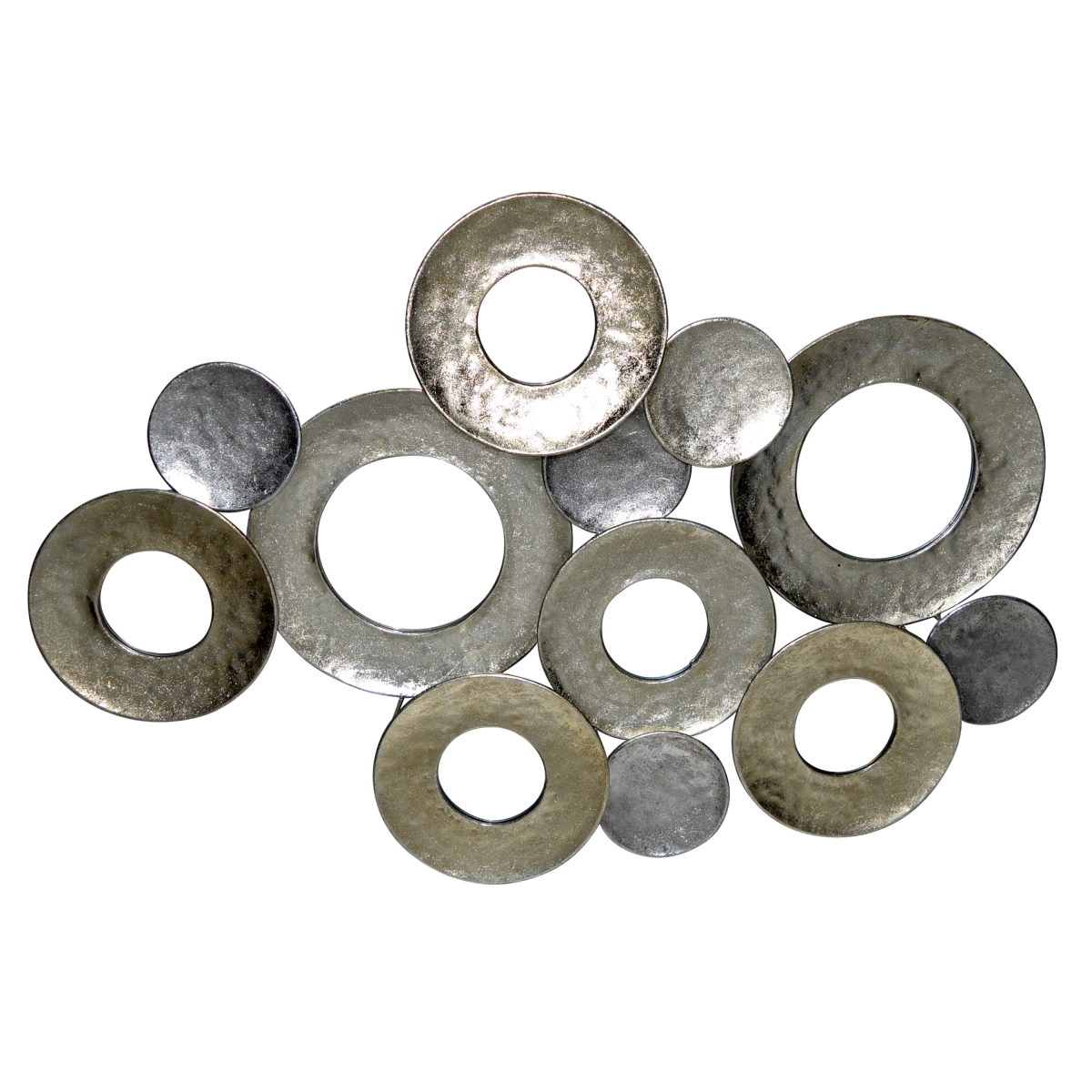 HD-MA003 Circle Metal Wall Decor, Champagne