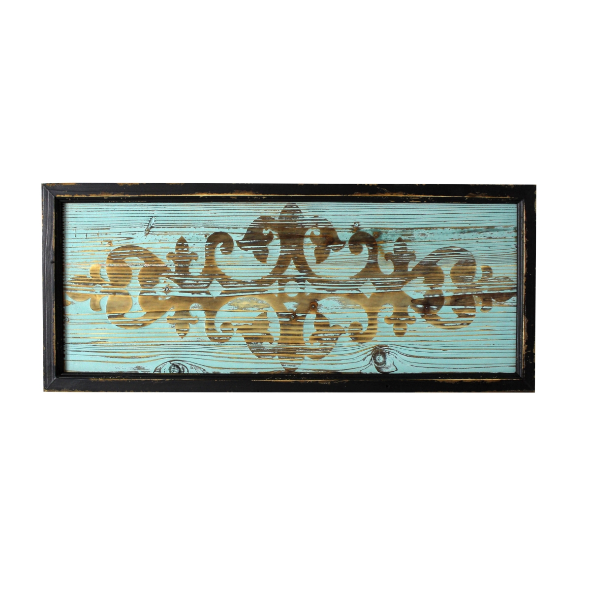 30 in. Wood Decor, Blue