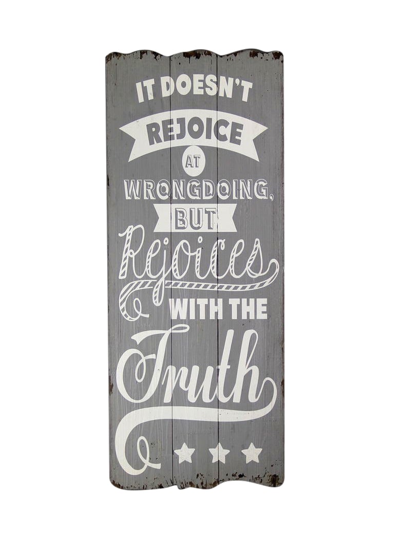 HD-WA071 Rejoice Truth Plaque
