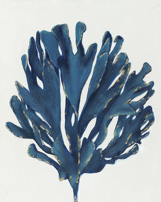 16 x 20 in. Tree Oil Paint Wall Decor, Blue