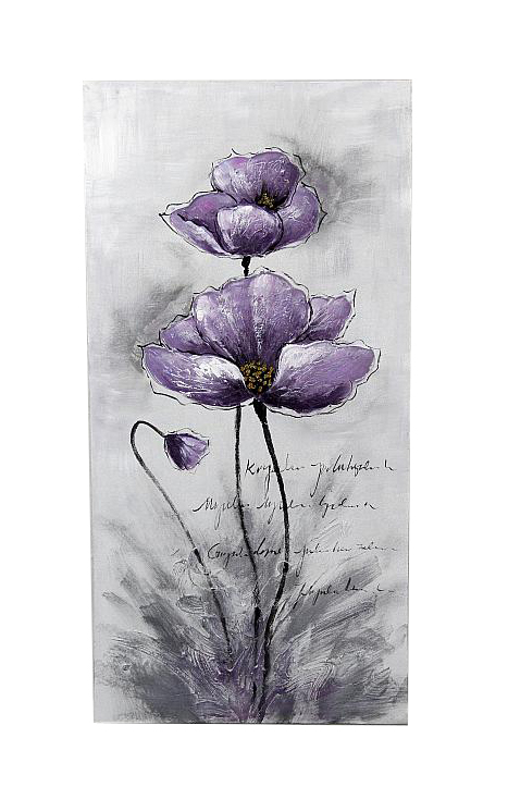 39.5 in. Canvas Art, Purple, Bule & Black