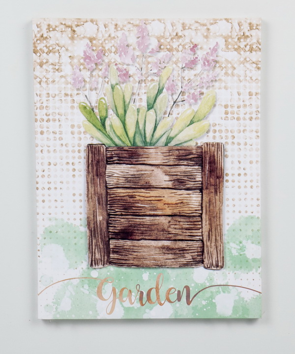 15.74 in. 3D Canvas Wall Art, Brown