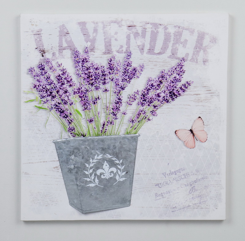 HD-WA094 15.75 in. 3D Canvas Wall Art, Purple