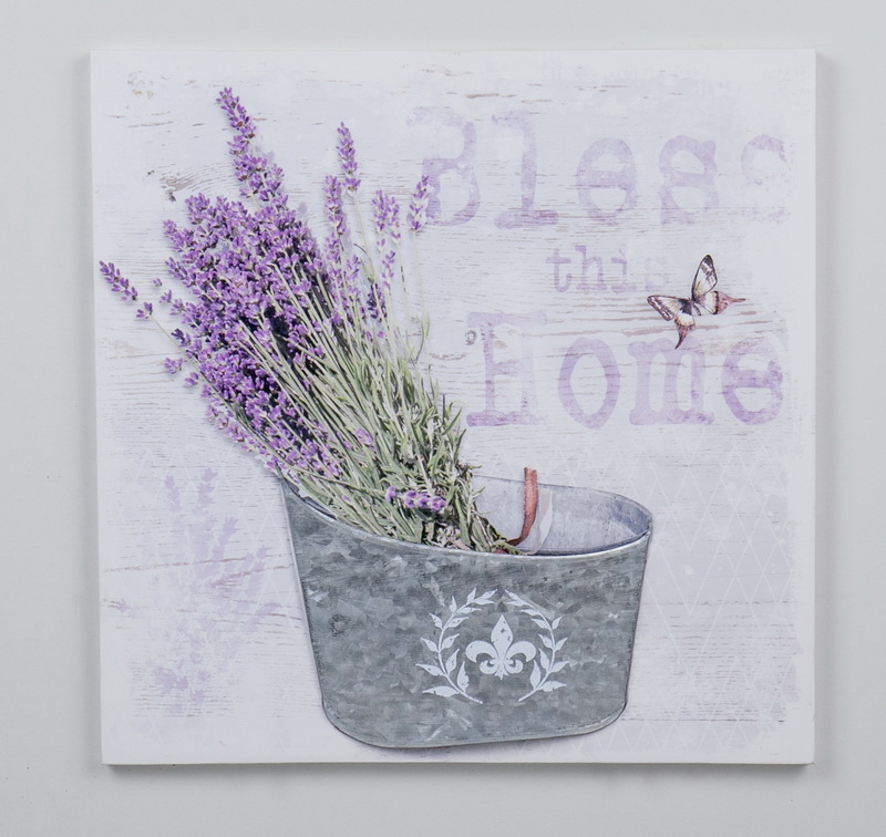 15.75 in. 3D Canvas Wall Art, Purple