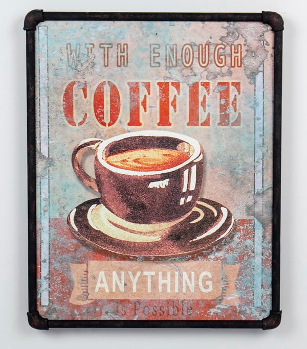 19.7 in. Canvas Wall Art, White & Black