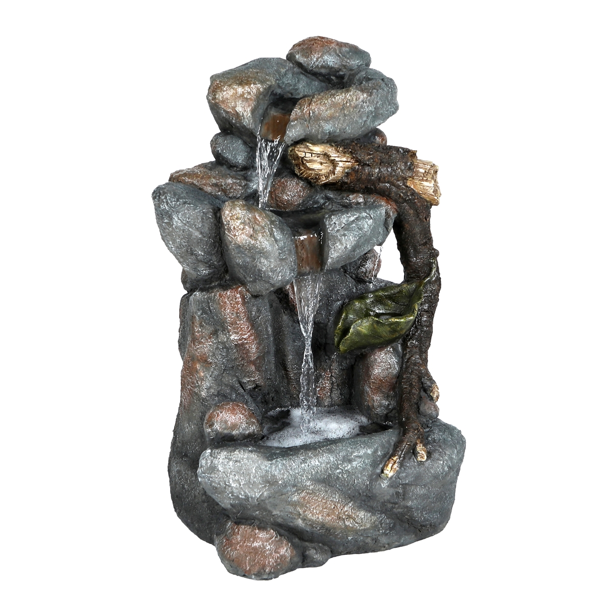26 in. Rock Fountain with LED Light