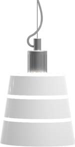 Madison AC LED Pendant - White Satin