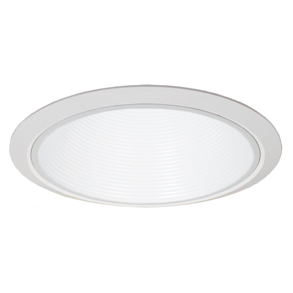 8 in. Standard Step Baffletrim, White