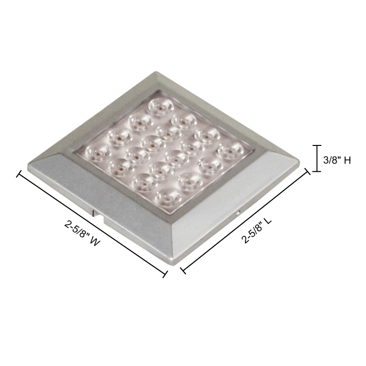 Jesco Lighting SD121CV3530-S 18 in. Surface Mount 35 deg, 3000K - Silver