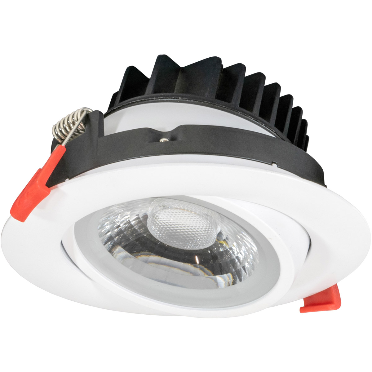 2 in. LED Miniature Trimmed Recessed Downlight with Gimbal Trim, White