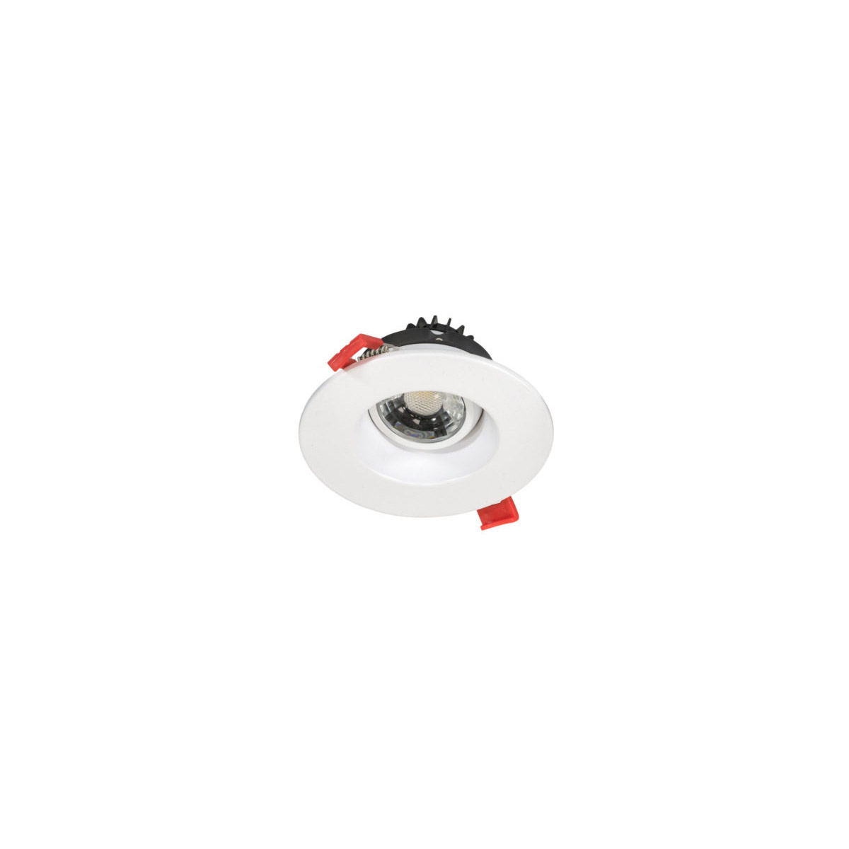 3 in. 8W 5CCT 90CRI LED Round Regressed Gimbal Recessed Downlight, White