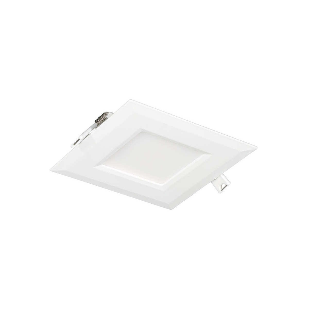 4 in. 12W 5CCT 90CRI Luke LED Square Ultra Slim Downlight, White