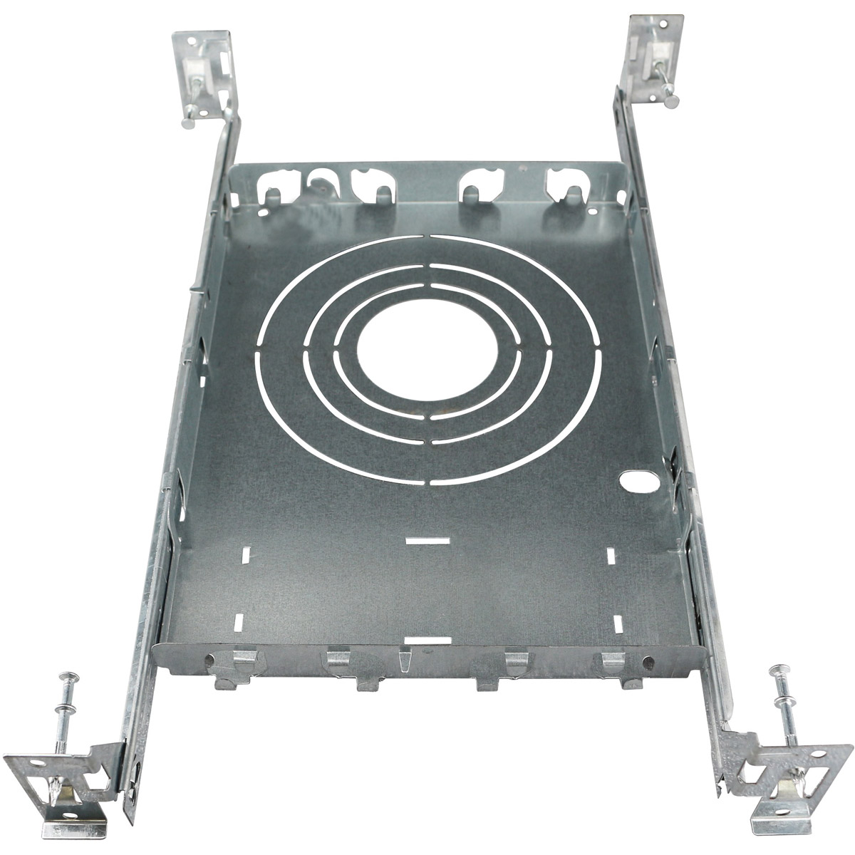 Universal Multi-Size New Construction Pre-Mounting Frame Downlight with Bars