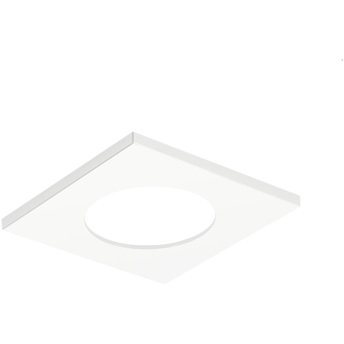 2 in. Square Trim Downlight, White
