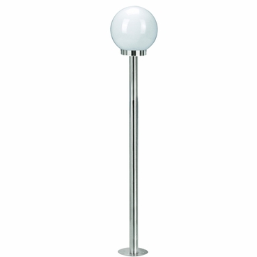 Picture of Jesco Lighting GS50S33 Globe Series High Post with Opal Acrylic Globe - White