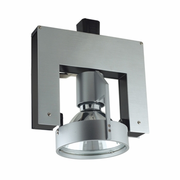 39W, Single Circuit Track System Contempo Series Metal Halide Track Light, Aluminum