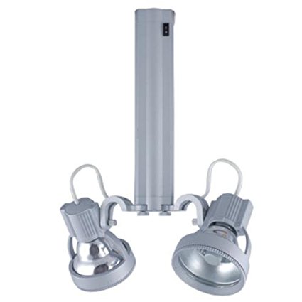 39W Metal Halide T4-GU8.5 24 deg Track Light Fixture, Silver