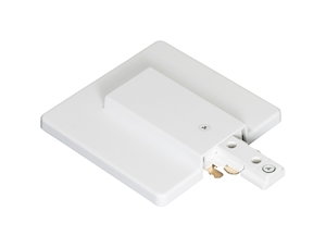 End Feed with Outlet Box Cover, Black