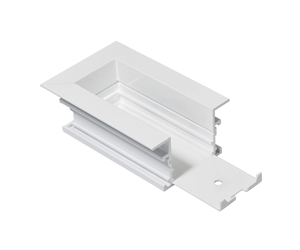 Recessed Housing for End Feed - White
