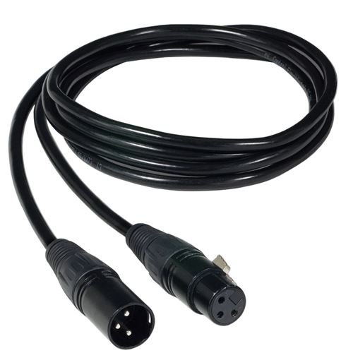 Jesco Lighting LCC-XLR3-EXT-16 16 ft. DMX 3-Pin XLR Extension Cable, Plug & Play