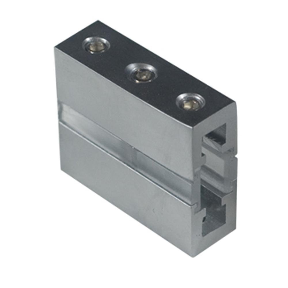 Conductive Connector Joins Two Sections of Rail to from a Straight Line Configuration