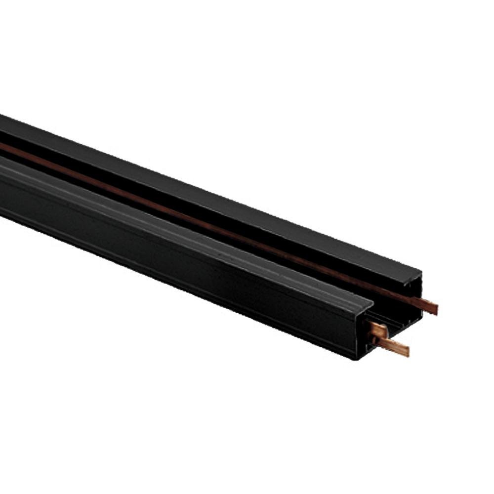 Jesco Lighting LTR6BK 6 ft. Accessory Single Circuit Wire Track System, Black