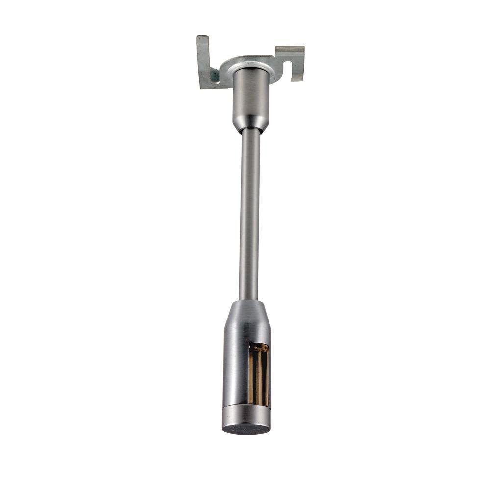 12 in. Rigid T-Bar Ceiling Standoff for Monorail - Satin Nickel