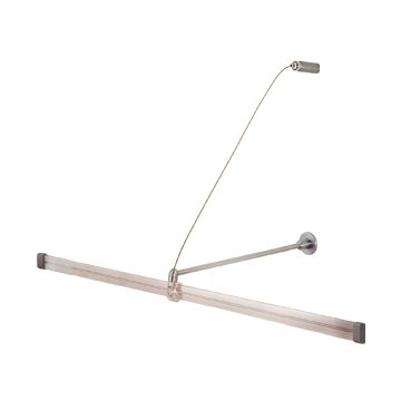 36 in. Wall Monorail Support Brackets - Chrome - 36 in.
