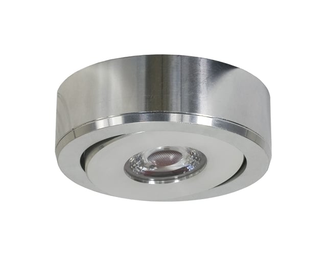 Fixed Cob LED Recessed Puck Light, Silver