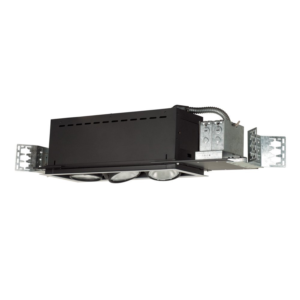 Picture of Jesco Lighting MYP30-3WB Three Light Linear Line Voltage, White Trim & Black Interior