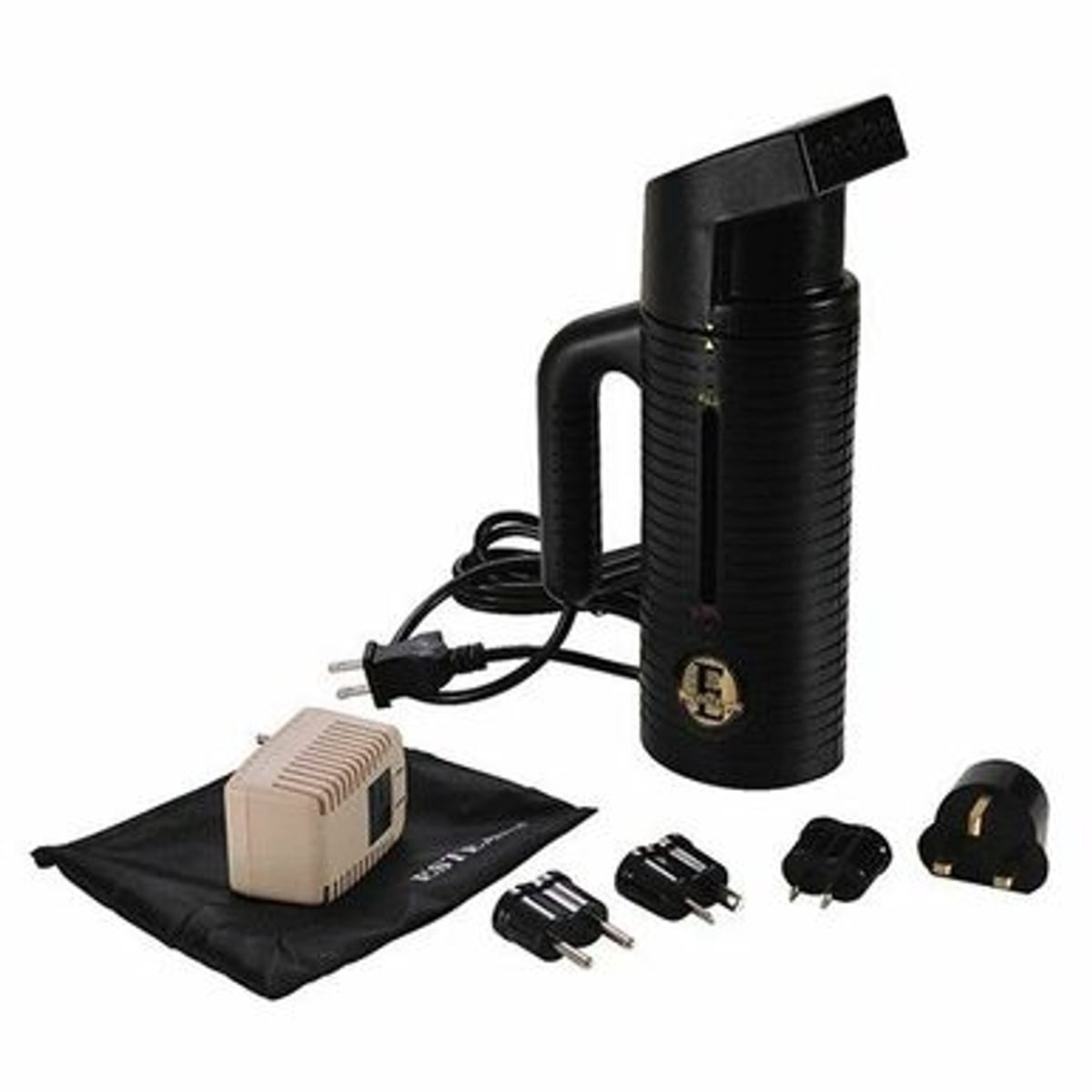 ESTEAM Travel Steamer - Black - Compact Voltage Converter Included