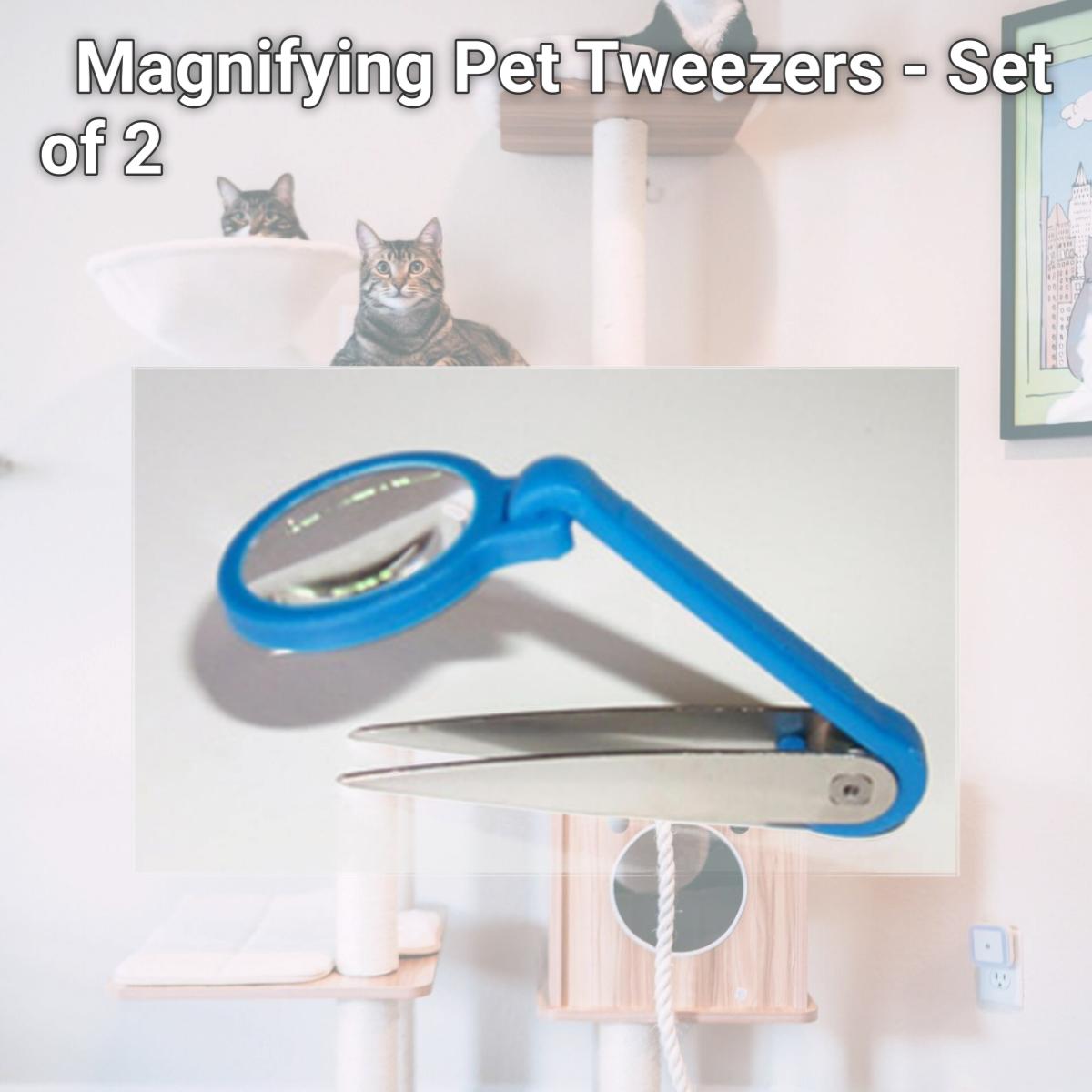 Picture of Miracle Point MT8P Magnifying Pet Tweezers - Set of 2
