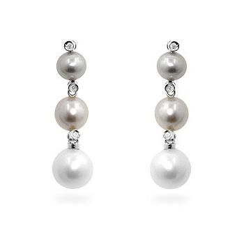 Picture of J Goodin IE-LE63035W Pearl Earrings&#44; Multi Color