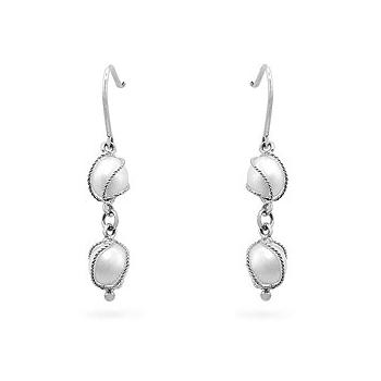 Picture of J Goodin IE-LE6937W White Gold Pearl Drops