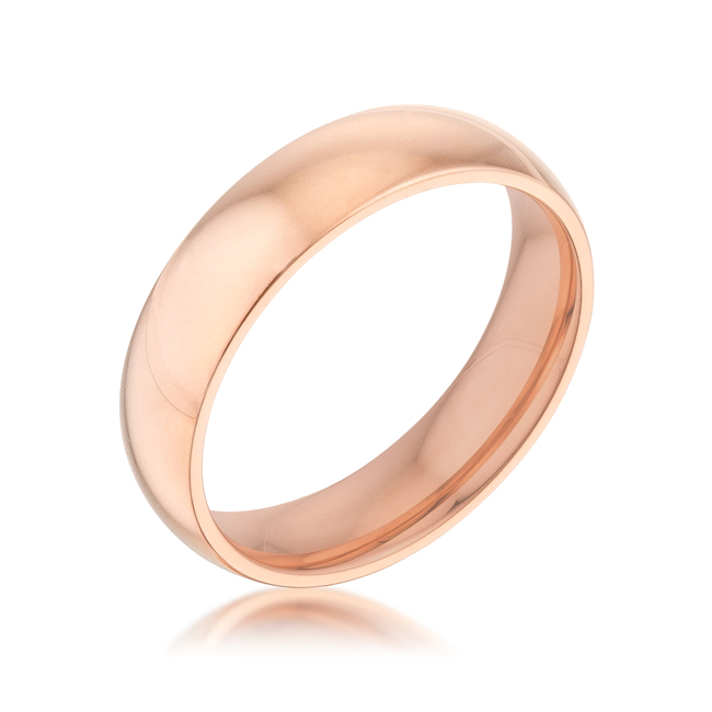 5 mm IPG Stainless Steel Band - Rose Goldtone, Size 9