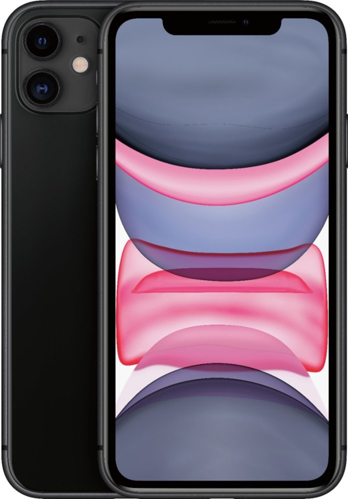 Picture of Apple PAC500124 128GB Fully Unlocked Phone with Verizon Plus Sprint Plus GSM Unlocked Phone for iPhone 11 - Black