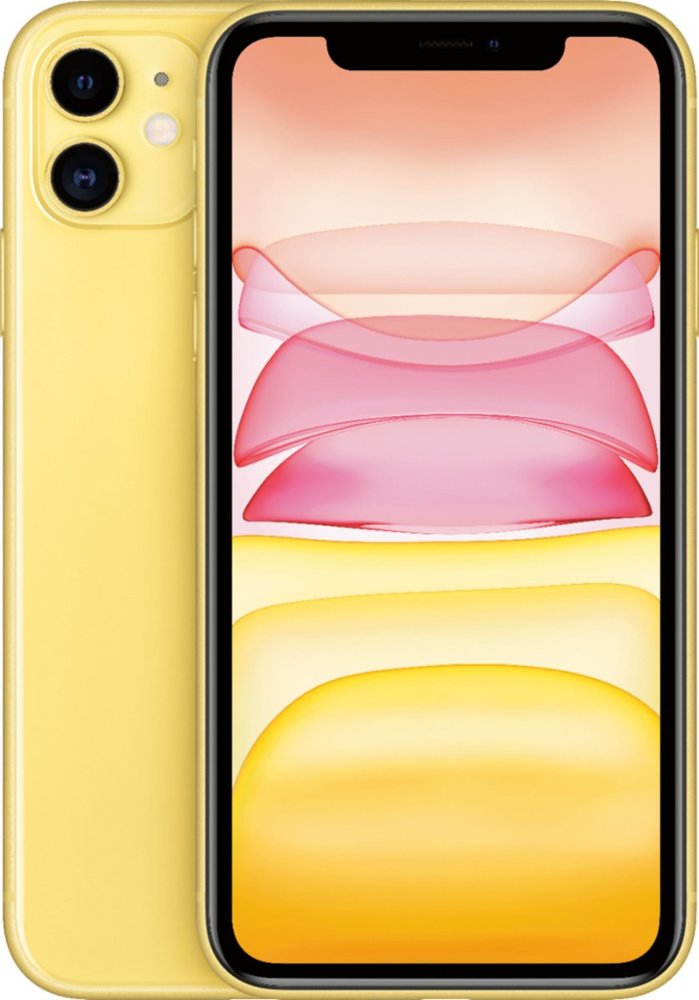 Picture of Apple PAC500126 128GB Fully Unlocked Phone with Verizon Plus Sprint Plus GSM Unlocked Phone for iPhone 11 - Yellow