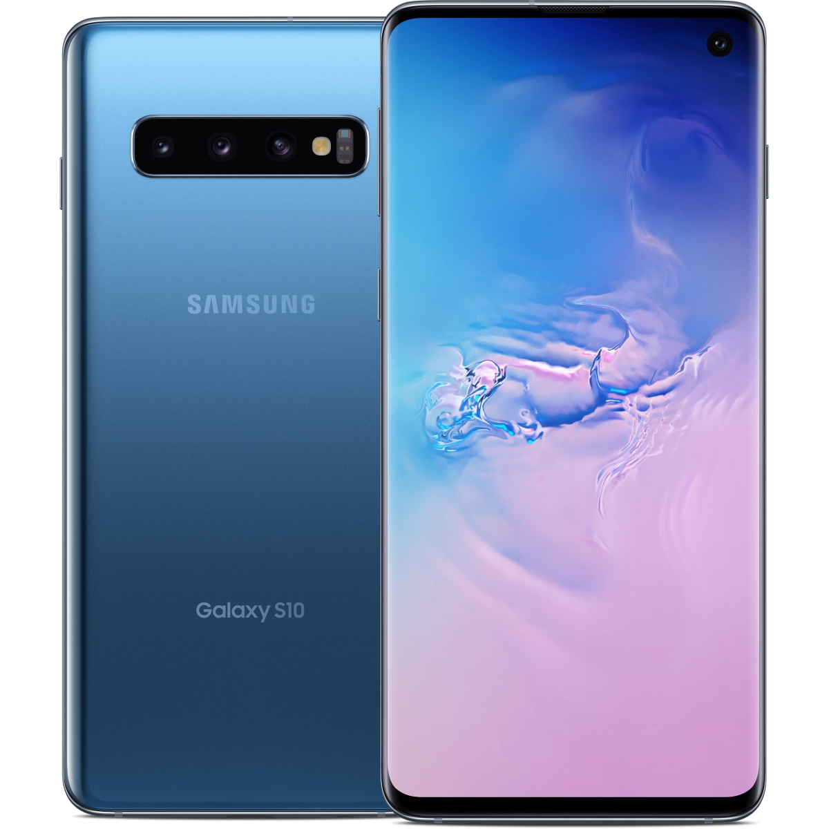 Picture of Samsung PSB100137 128GB GSM & CDMA Unlocked Android Phone with USA Version for Galaxy S10 G973U - Prism Blue