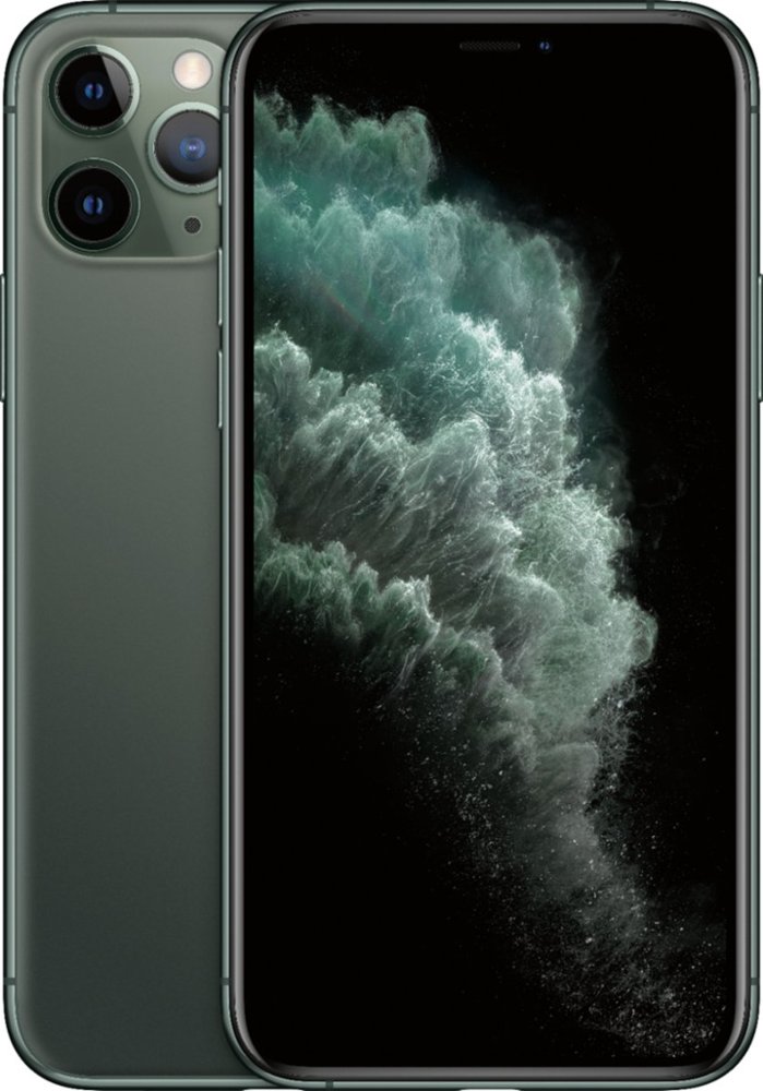 Picture of Apple PAC500149 256GB Fully Unlocked Phone with Verizon Plus Sprint Plus GSM Unlocked Phone for iPhone 11 Pro - Midnight Green