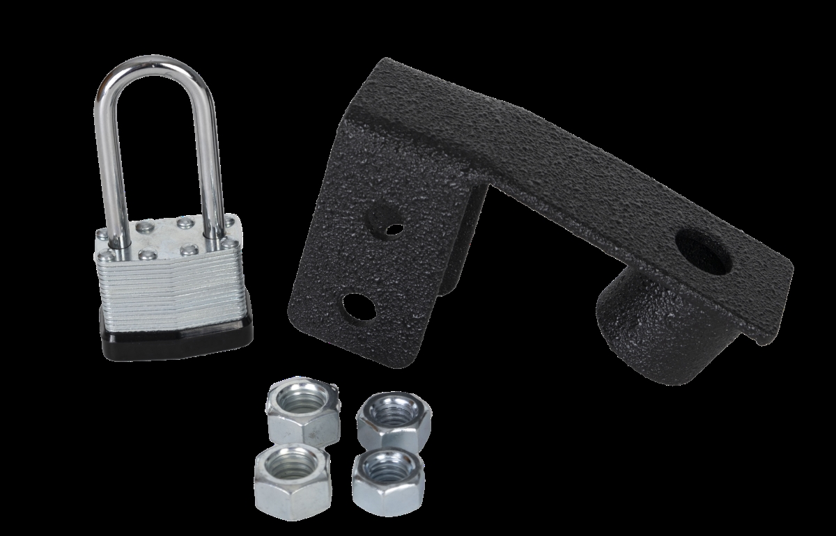 Dual Propane Tank Lock - Black - 3/16in. Steel - Includes Free Padlock