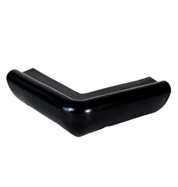 IDC-B 9 x 9 x 3.5 in. Corner Bumper - Black