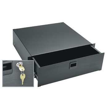 Picture of Middle Atlantic D3LK 3 Rack Unit Anodized Drawer with Lock