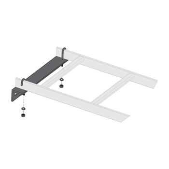 Ladder Wall Support Bracket - Black - 6 x 9 x 12 in. - Durable Steel