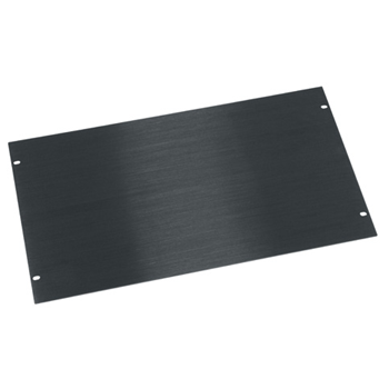 6U Aluminum Blank Panel - Silver - 6 Rack Units - Durable Flat Design
