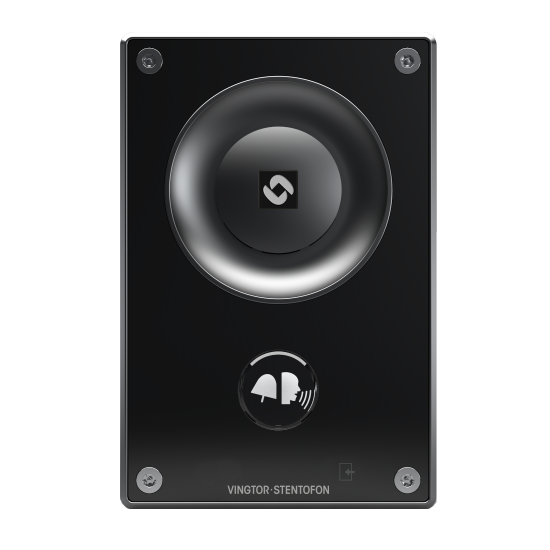 Picture of Zenitel 1008111030 TCIS-3 Black 1-Button IP & SIP Intercom
